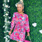 Cassy Mini Dress Floral Pink