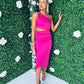 Aoibhin Midi Dress Fuchsia