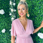 Orla Banded Midi Dress Dusty Pink