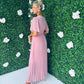 Orla Banded Midi Dress Dusty Pink