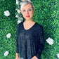 Ailish Sequin Top Black