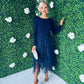 Sami Knit & Tulle Dress Navy Pre Order 30 Sept