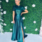 Kate Sequin Maxi Dress Forest