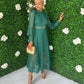 Suzan Crochet Maxi Dress Forest