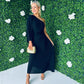 Alisa One Shoulder Lurex Dress Black
