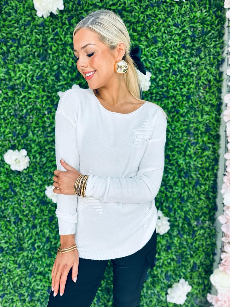 Mica Star Jumper Cream