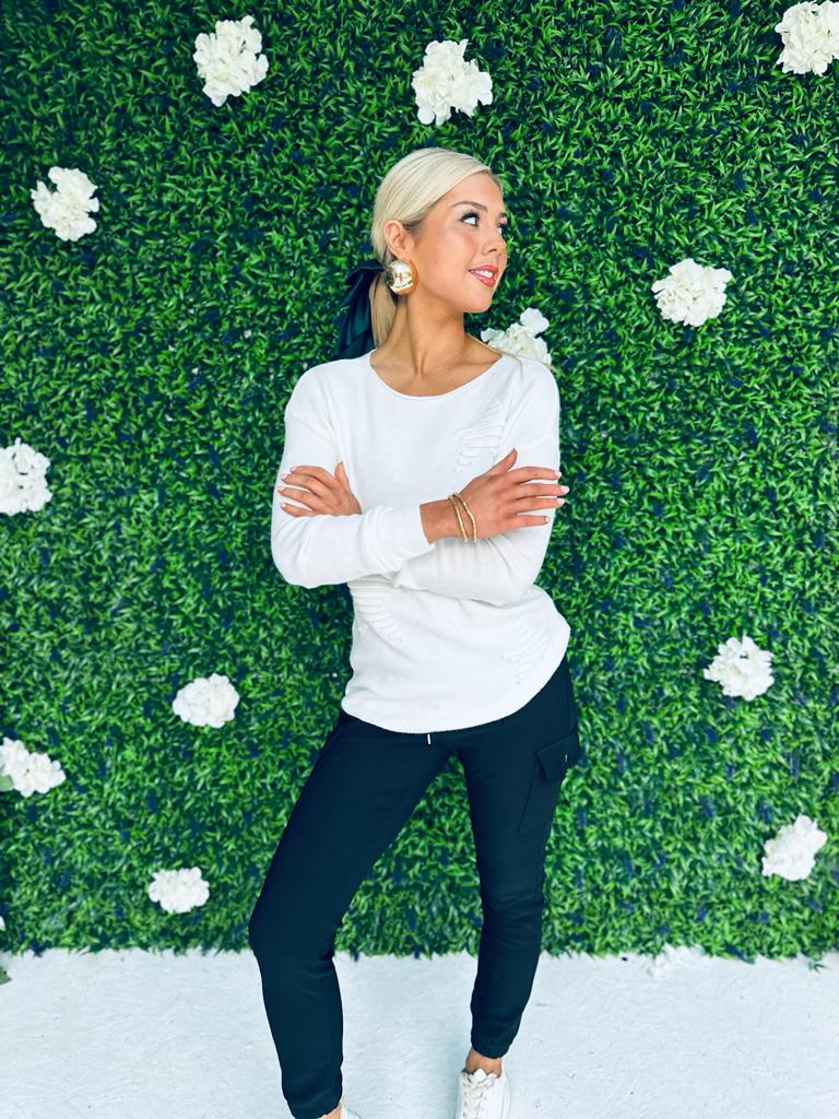 Mica Star Jumper Cream