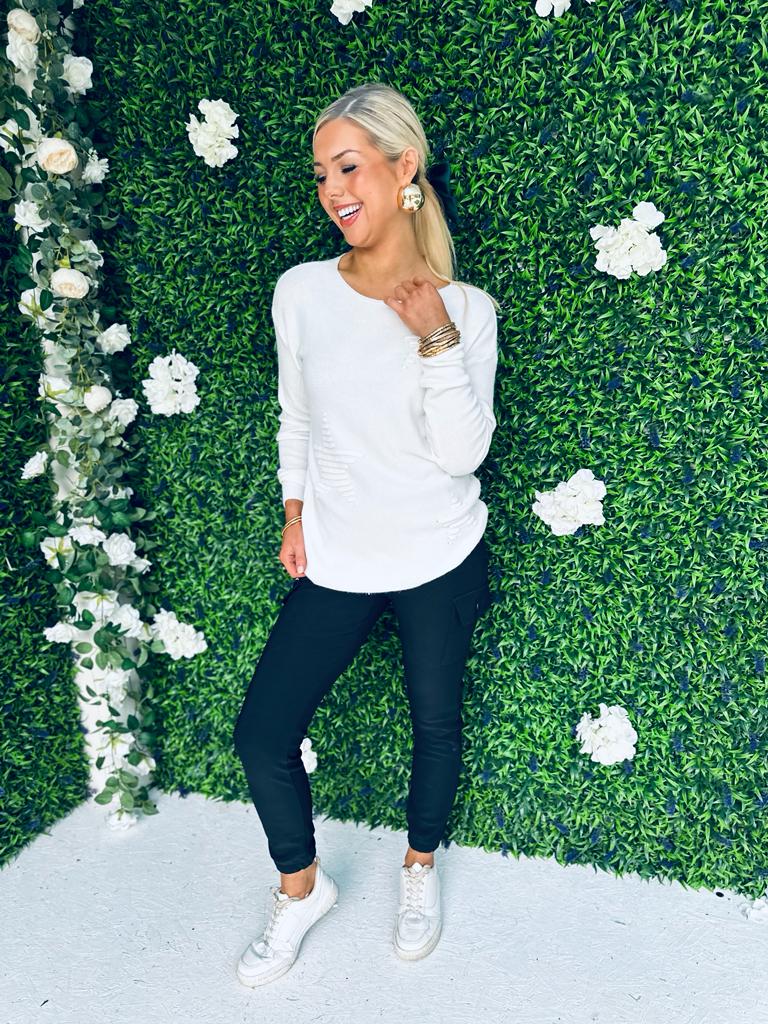 Mica Star Jumper Cream
