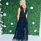 Odette Sequin & Tulle Dress Black