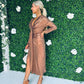 Niki Metalic Detailed Dress Gold