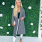 Miranda Houndstooth Coat Black