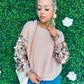 Dawson Sequin Sleeve Jumper Mauve