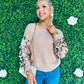 Dawson Sequin Sleeve Jumper Mauve