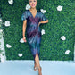 Preslee Sequin Midi Dress Ombre