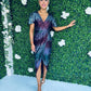 Preslee Sequin Midi Dress Ombre