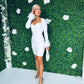 Tristyn Occasion Mini Dress White