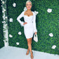 Tristyn Occasion Mini Dress White