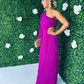 Shannon Pleated Maxi Dress Orchid