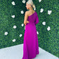 Shannon Pleated Maxi Dress Orchid