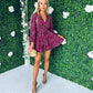 Ruby Tie Front Skater Mini Dress