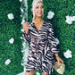 Katrina Long Sleeve Mini Dress Zebra
