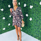 Katrina Long Sleeve Mini Dress Zebra