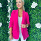 Pam Tailored Blazer Fuchsia