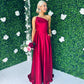 April Maxi Occasion Maxi Dress Bordeaux