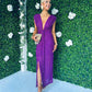 Khloe Sequin Occasion Dress Orchid