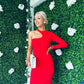 Tilly Single Sleeve Bodycon Dress Red