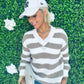 Gordon Block Knit Jumper Taupe
