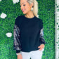 Greg Sequin Sleeve Jumper Black