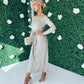 Raven Tie Knot Midi Dress Gold