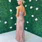 Gorgi Sequin Maxi Dress Rose