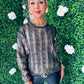 Joey Gold Effect Knit Jumper Black