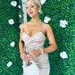 Aine Drape Detail Dress Champ