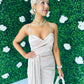 Aine Drape Detail Dress Champ