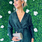 Morgan Sequin Occasion Dress Forest
