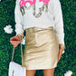 Elsa Mini Skirt Gold