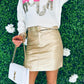 Elsa Mini Skirt Gold