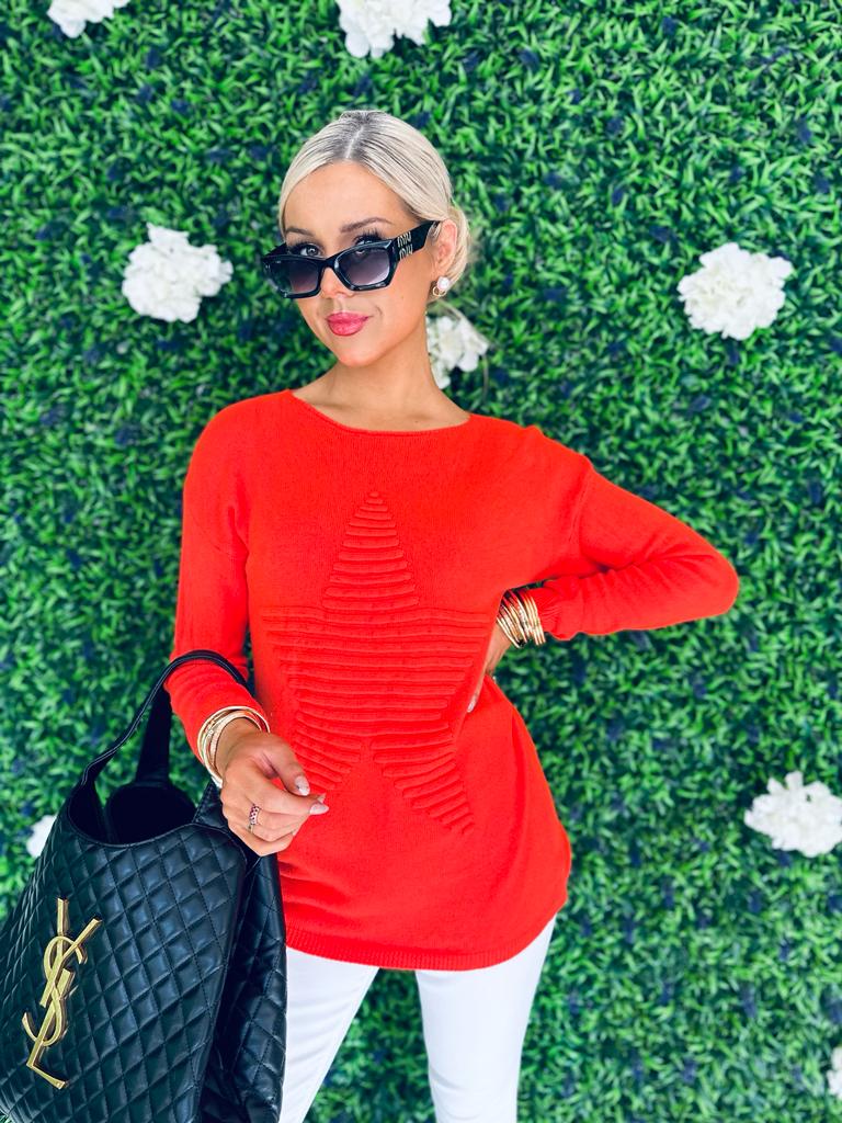 Finny Star Jumper Orange