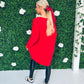 Champs Longline Xmas Top Red