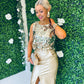 Peyton Sequin Top Gold