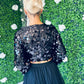 Angel Sequin Top Black