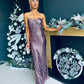 Gorgi Sequin Maxi Dress Rose Gold