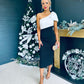 Scarlett Detailed Occasion Dress Black
