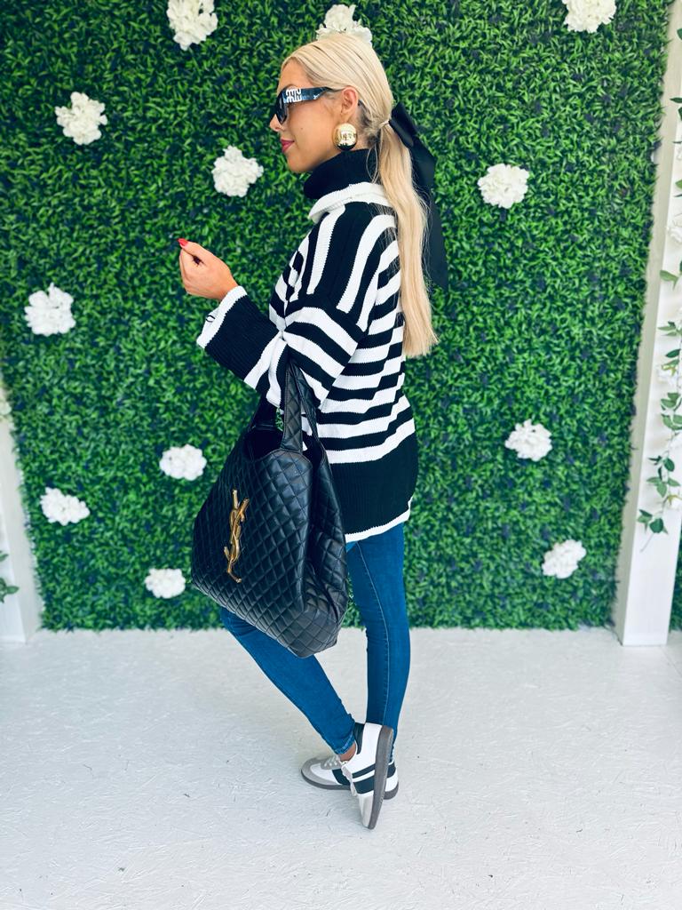 Paul High Neck Jumper Black