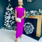 Gigi Gathered Maxi Dress Orchid