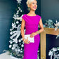 Gigi Gathered Maxi Dress Orchid