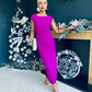 Gigi Gathered Maxi Dress Orchid